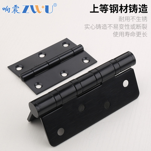 Stainless steel hinge bearing silent furniture door hinge indoor door folding invisible door hydraulic hinge folding shaft