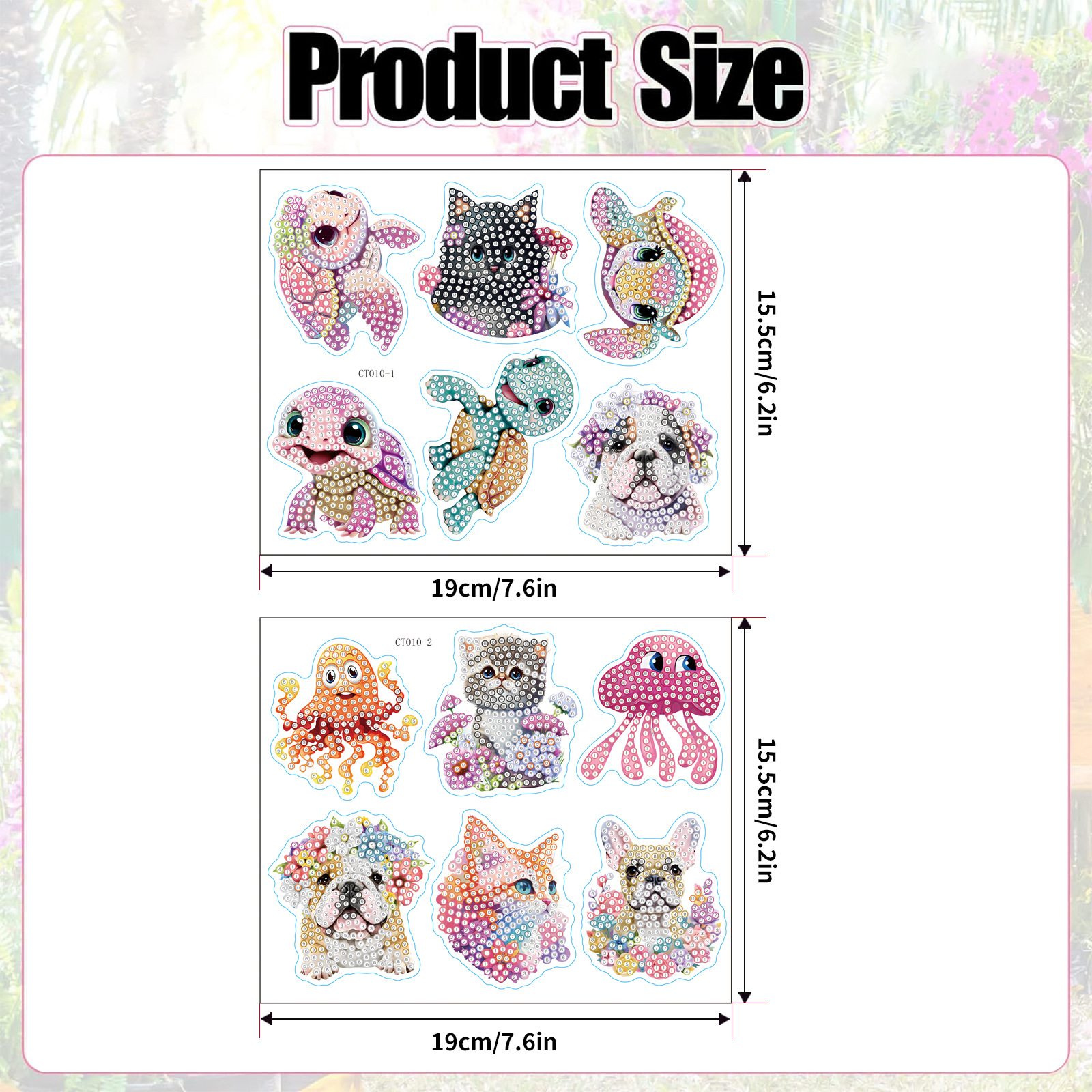 Perro cachorro gato animal magnetismo diamante pintura pegatinas refrigerador niños DIY creativo mampostería pegatinas juguetes al por mayor