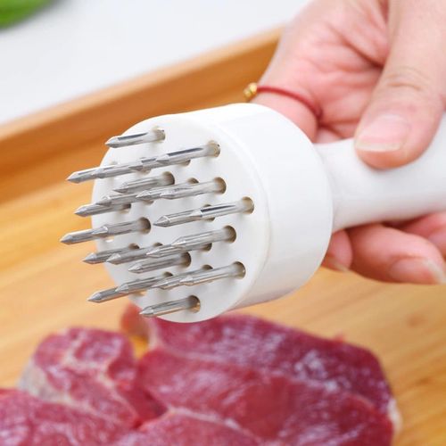 Meat tenderizer for nailing pig skin, pork hammer, meat needle, meat inserter, meat loosener, roasting meat insert, steak, pork chop, fine punching, inserting meat fork