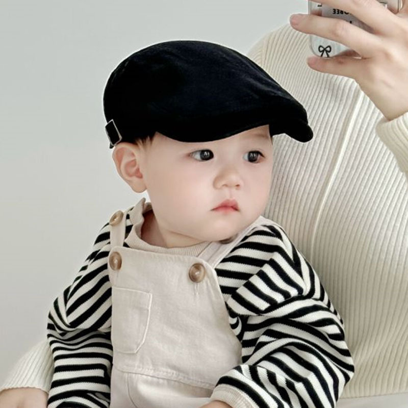 Sombreros para bebés primavera y otoño boina para bebés niñas y niños guapo sombrero de sombrero de sol para niños de verano