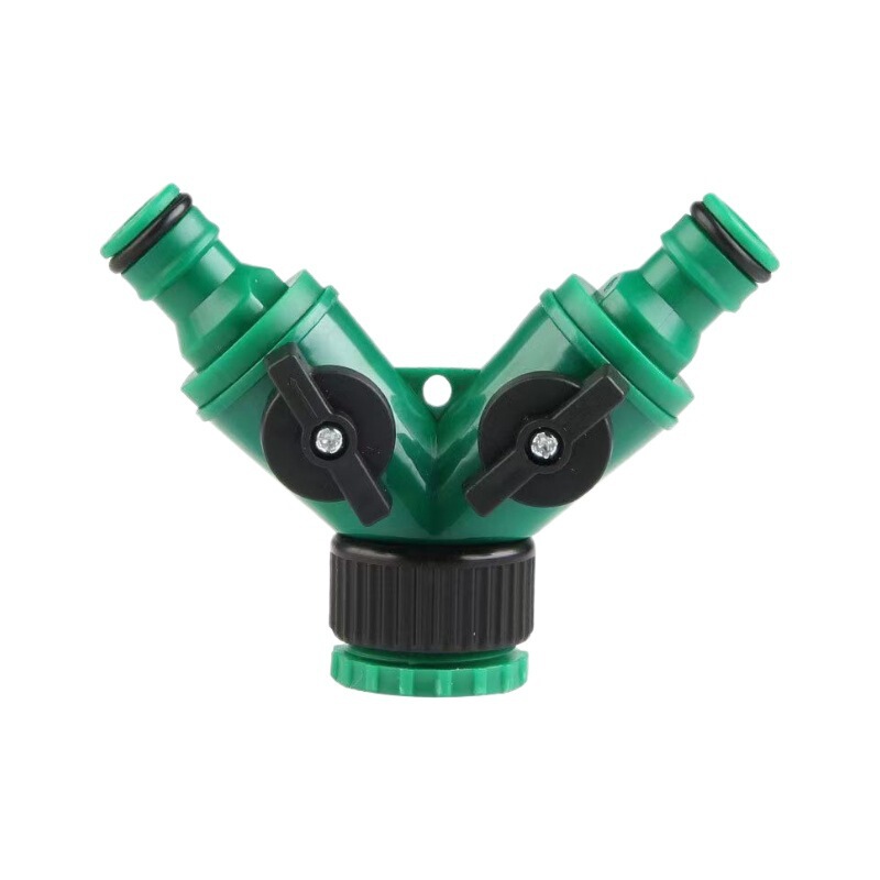 水龙头1分2分流器园林奶嘴三通接头开关阀4/6分Y型万能转接头塑料|undefined
