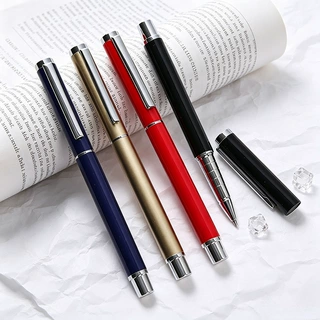 新款金属碳素会议展会广告中性笔印刷logo跨境活动礼品签字笔批发