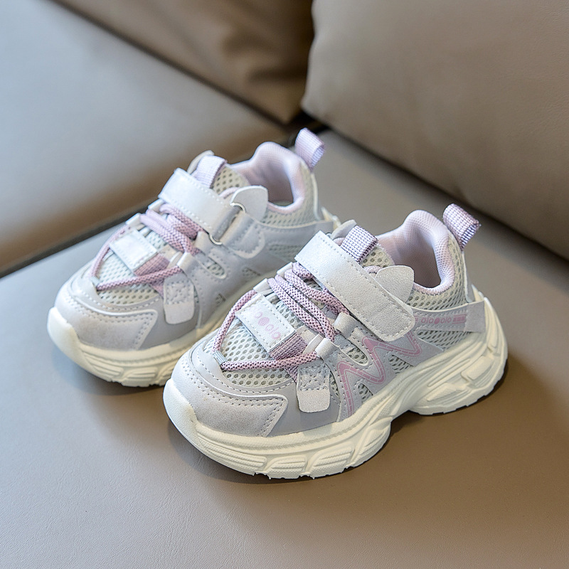 2026 primavera nuevo zapato deportivo infantil doble red transpirable correr ligero versátil zapatos casuales cómodos zapatos para niños y niñas