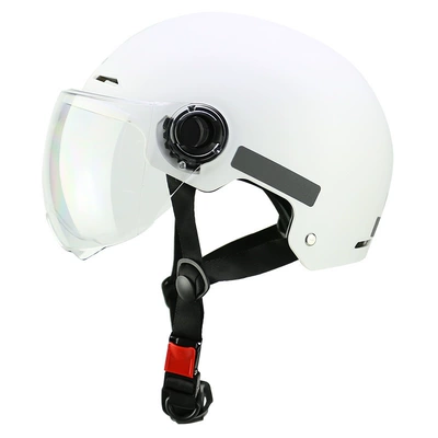 Helmets for Men and Women, Motorcycle: Motosiklet kaskı (dəbilqə) - matte-white-l