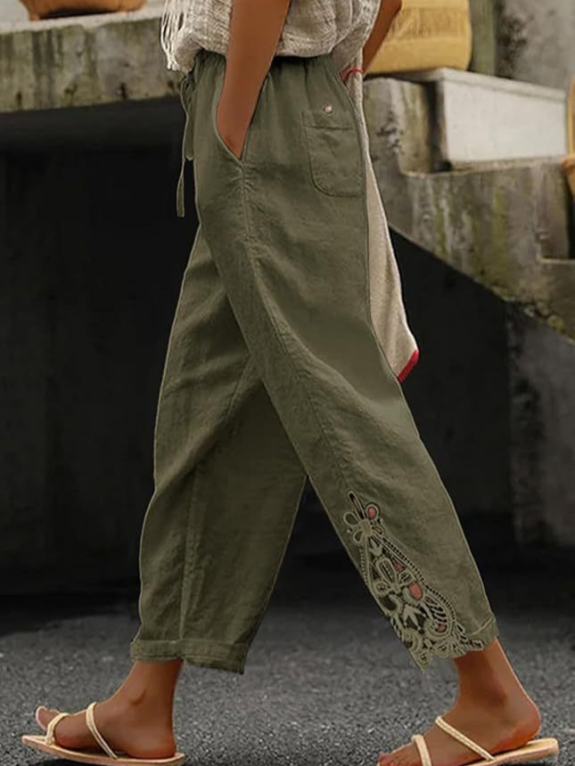 High Waist Drawstring Pants