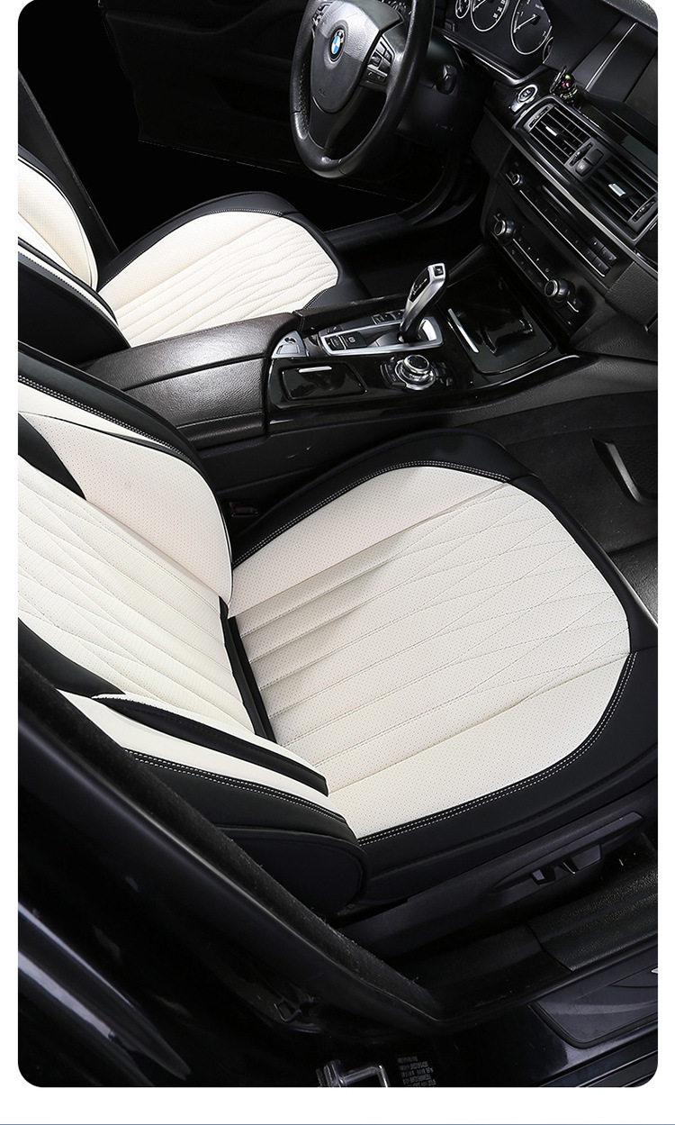 25 Years New All-Inclusive Diamond-Shaped Full-Leather Car Seat Cushion for All Seasons Manufacturer Wholesale All-Inclusive Seat Cover Cushion