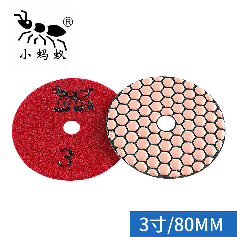 Pequeña hormiga mármol seco molienda pieza granito piedra pulido azulejo biselado recorte artefacto amoladora angular pieza de molienda