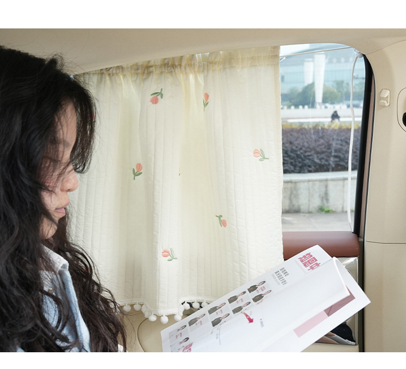 Car sunshade side curtain cartoon car sun protection and heat insulation sunshade cute suction cup car curtain sunshade