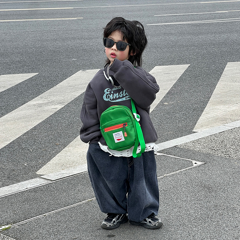 Bolsos de hombro coreanos para niños y niñas, bolsas deportivas casuales mini bebé, bolsas de tramo inclinadas, bolsas de nuevo estilo para niños, bolsas de moda