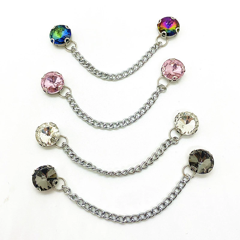 Design metal chain, footwear buckle, shoes from pearl, trend decorations