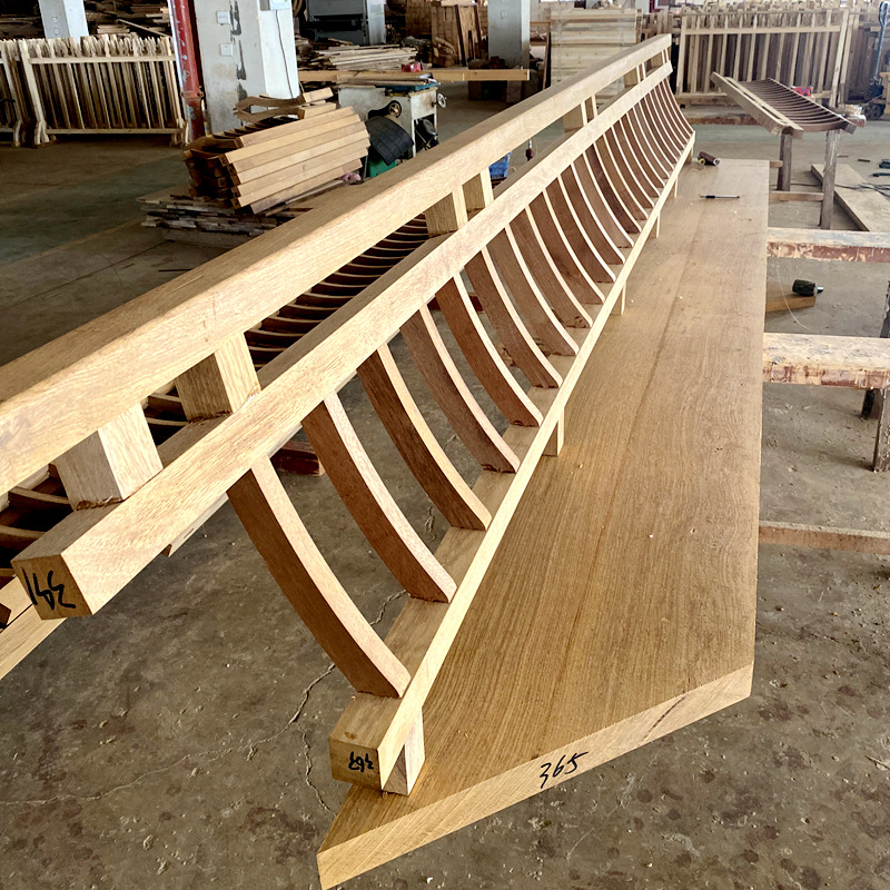 [Custom Factory]solid wood beauty wholesale Merbau Merbau Flying Arbor chair guardrail customized