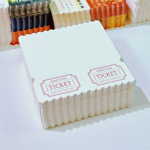 Sci-Fi Movie Blank INS Ticket Stub DIY Bookmark Reverse Film Projection Photo Gift Greeting Material Memorial