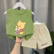 2025背心夏装套装宝宝儿童新款洋气夏季中小童无袖男童休闲两件套