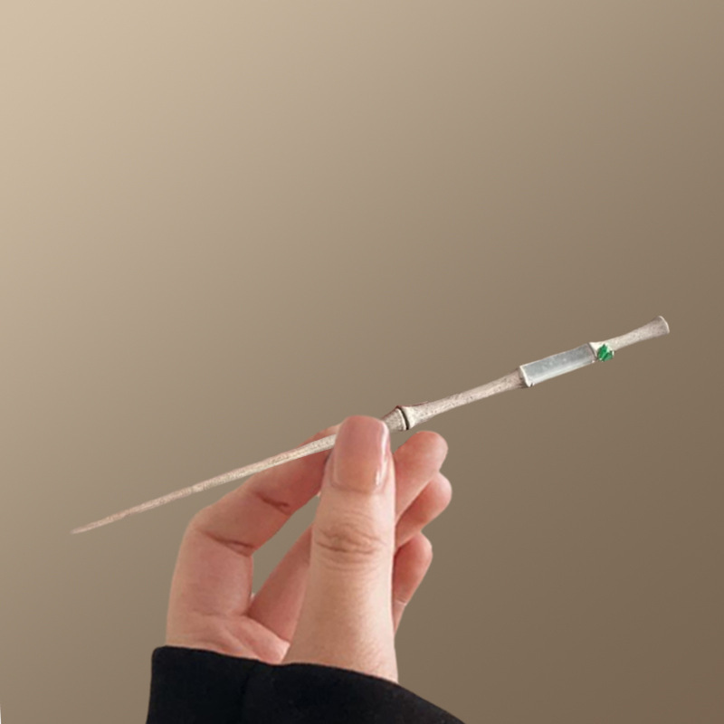 新中式竹节发簪女古风高端气质国风复古小众设计盘发钗簪子发饰女