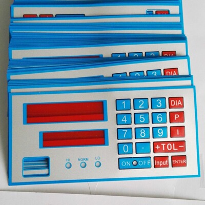 24小时快速打样 PVC面板按键面板面贴控制面板面贴膜加工