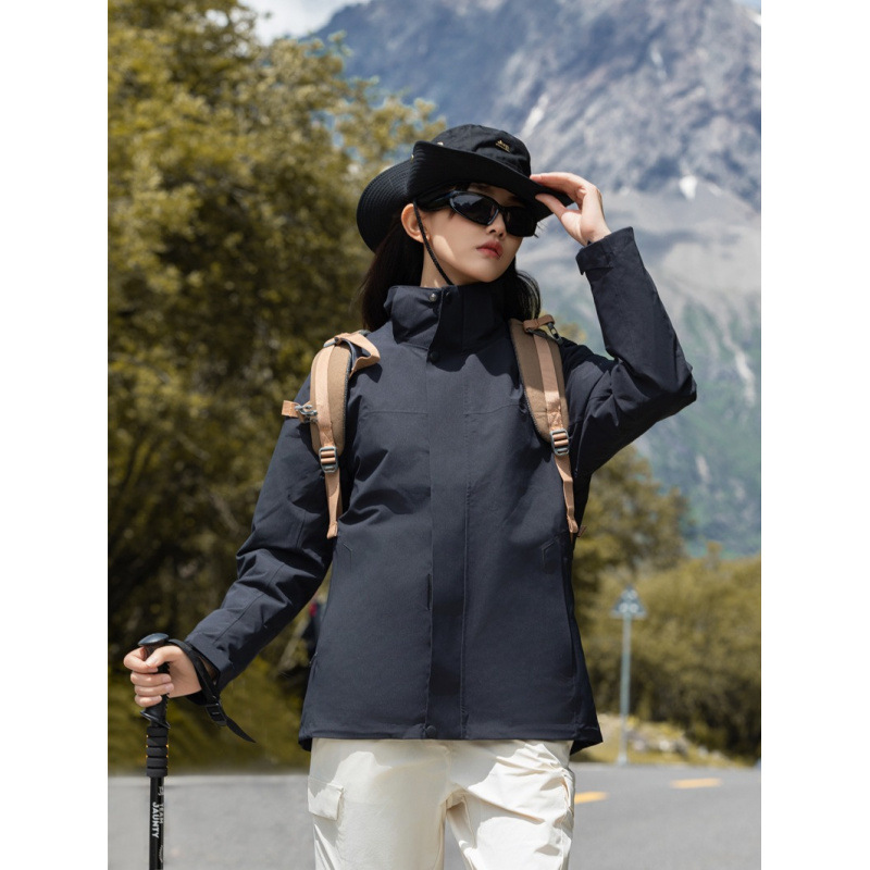 Capa de asalto de cáscara dura al aire libre hombre 3 - en - 1 chaqueta de alta gama mujer a prueba de viento impermeable a prueba de lluvia tormentosa ropa de montaña turística
