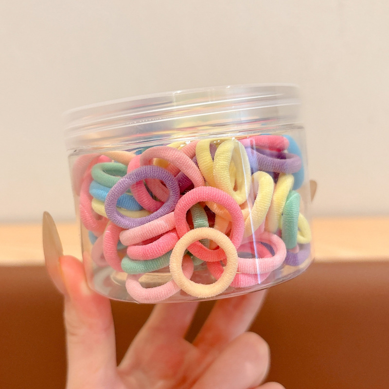 Anillo para el cabello de los niños, banda de goma de alta elasticidad, cabello trenzado, no daña el cabello, cuerda para atar al bebé, red neta 2025 nueva funda de cuero de cuerda para el cabello