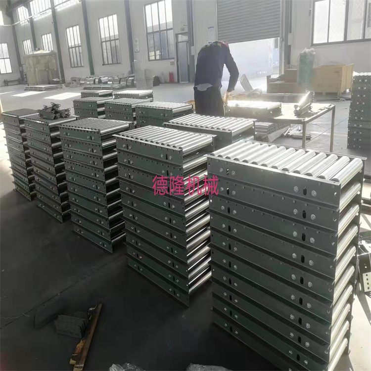 无动力手推辊道输送机包胶防滑滚筒输送机90度滚筒转弯输送机