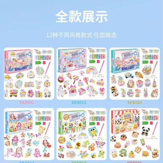 新款5d亮钻DIY手工点钻钻石画钥匙扣美人鱼独角兽冰激凌玩具批发