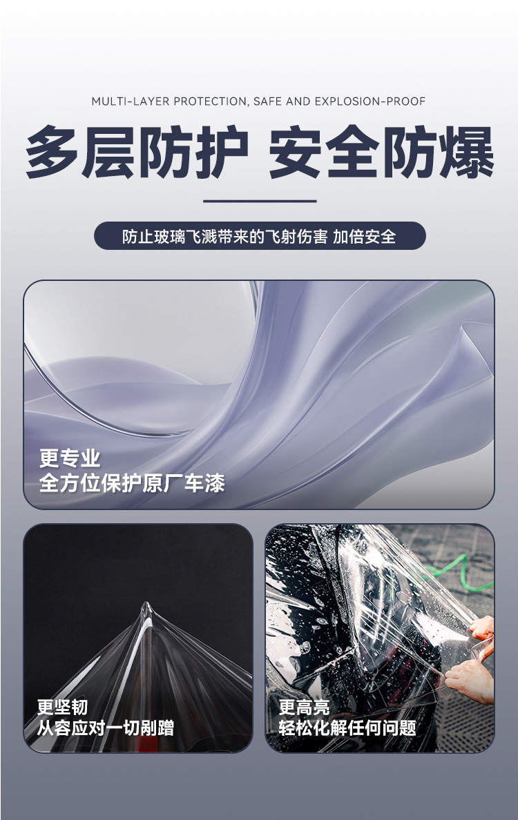 7.5mil car film, 8.5mil car film, TPU invisible car film, PPF car paint protection film, hydrophobic car film