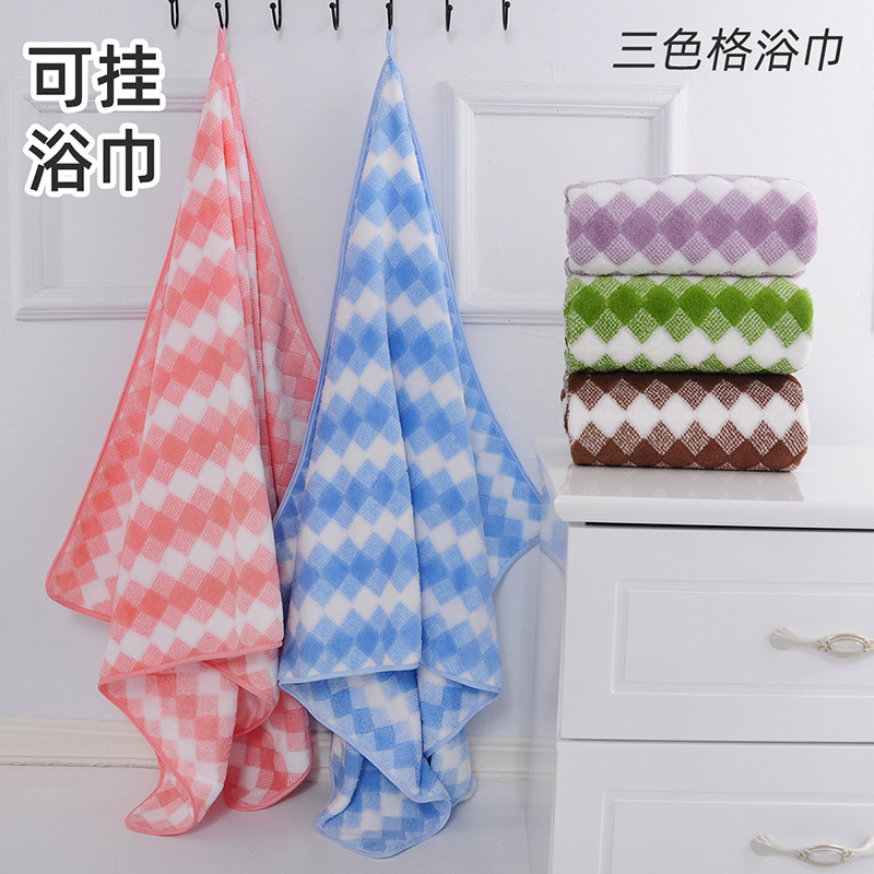 Wholesale Coral Fleece Towel and Bath Towel Set, More Absorbent Than Pure Cotton, Thickened Face Towel, Beach Towel, Household Blanket, Class a