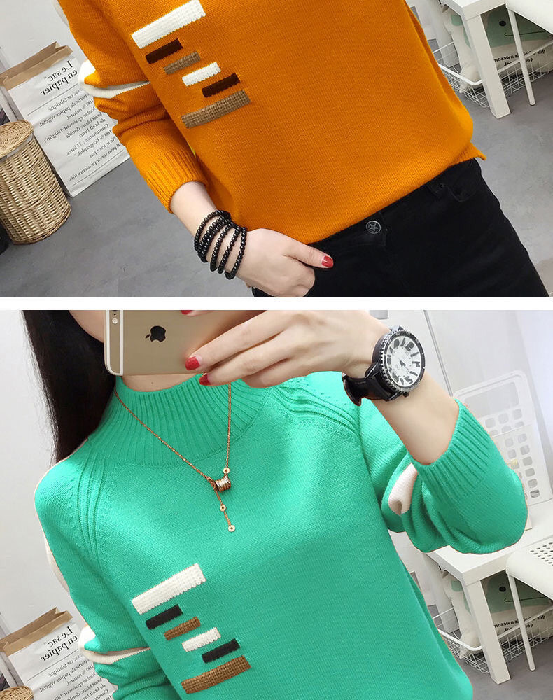 Knitted Sweater in Orange