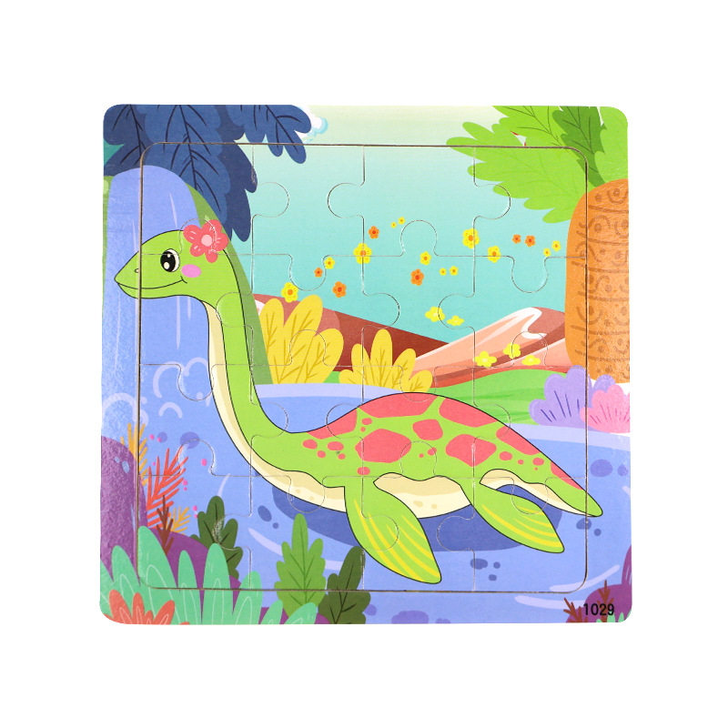 Puzzle plano de madera para niños pensamiento lógico juguetes de entrenamiento de mano movimiento fino