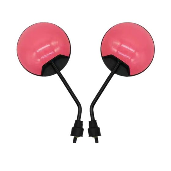 Electric battery car rearview mirror bicycle short rod round mirror Emma large field of vision reversing reflective mirror universal