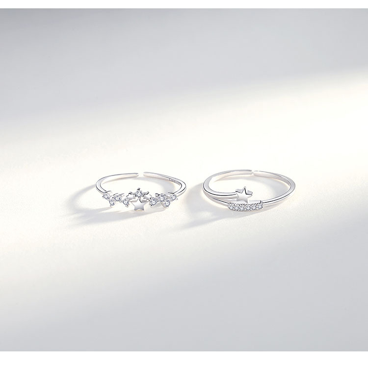 Sunrise glittrande diamant stjärna ring för kvinnor accessoar_voghion.com