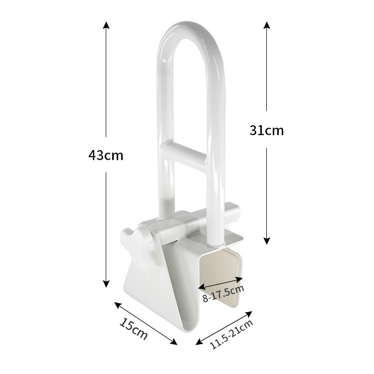 Asas para el baño sin taladro, soportes de seguridad antideslizantes, barras de ayuda para personas mayores/maternidad.