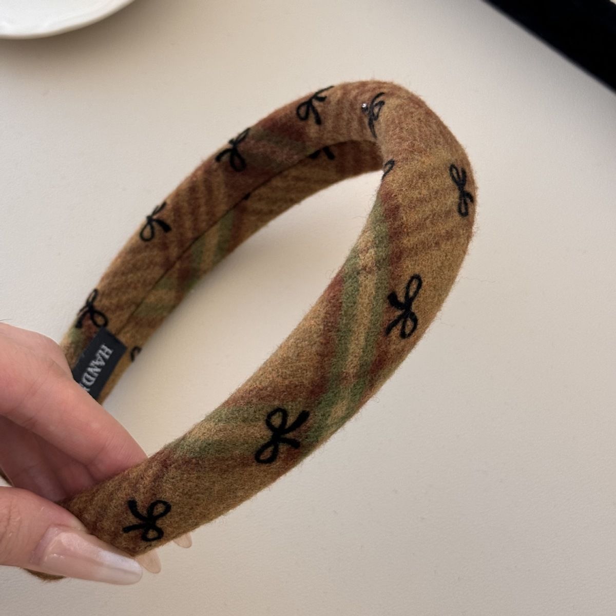 Curry Bow Hair Band