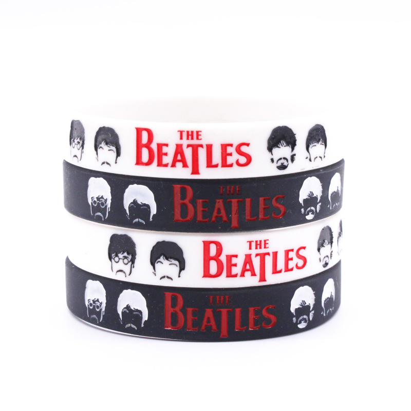 The Beatles Bracelet Silicone Bracelet Rock Silicone Bracelet Beetle European and American Star Bracelet The Beatles Bracelet Silicone Bracelet Rock Silicone Bracelet Beetle European and American Star Bracelet