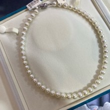 Akoya珍珠 7.5-8.5mm 温柔羽黄金淡淡的浅金色甜美柔和正圆微瑕