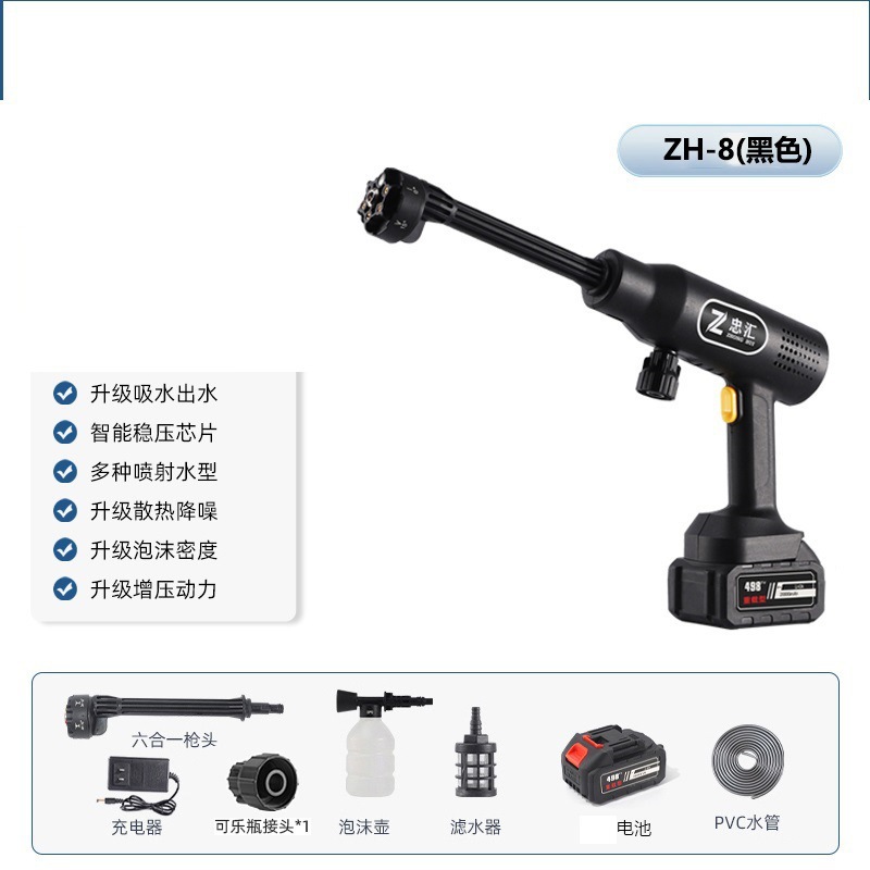 8 세대 6 대 1 롱 건 (검정)