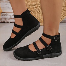 Y 71726 Buckle Flat Sandals Women ����ƽ����Ь �羳����