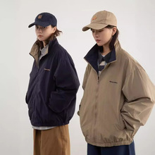 ORGEING板栗色美式户外防水机能新款山系廓形宽松立领夹克外套潮