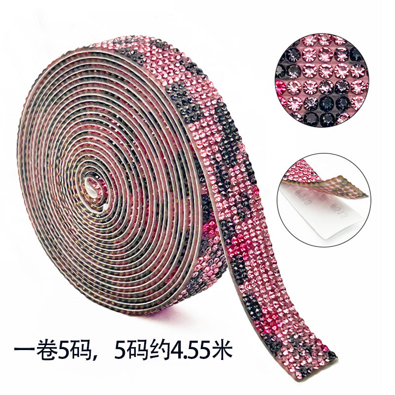 Tela de diamantes de imitación, cinta de diamantes de imitación de vidrio, accesorios de ropa, tiras de diamantes, decoración del hogar, fila de diamantes, accesorios de joyería, diamantes de imitación, diamantes de flash autoadhesivos