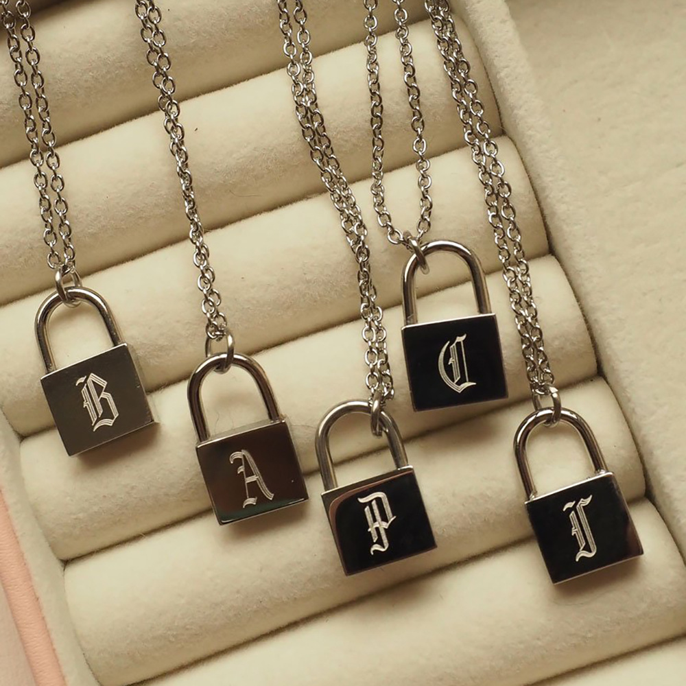 Fashion Letter Stainless Steel Necklace Plating Stainless Steel Necklaces