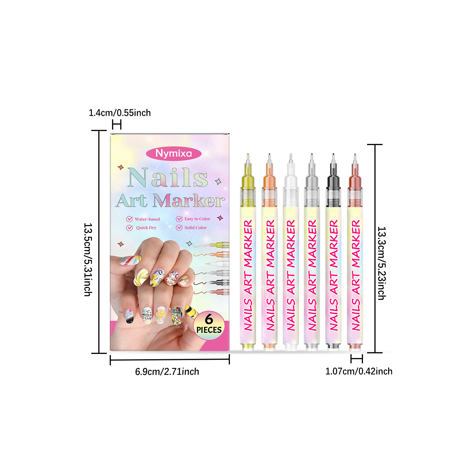 Feiner Nailart Graffiti Stift Für Präzise Nagelmalerei_voghion.com