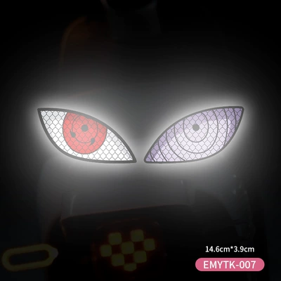 Car Sticker, Electric Vehicle Sticker, Motorcycle wheel hub - devil-eyereincarnationsharingannight-warning