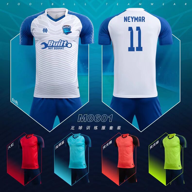 New Model Group Purchase Football Uniform Set Quick-Dry Competition Training Wear Adult Sportswear Group Purchase Printed Jersey Cross-Border