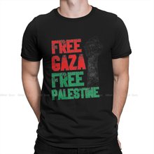 Free Gaza  Men TShirt Free Palestine Crewneck Tops  Cotton T