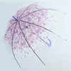 Factory wholesale flower umbrella and bird cage transparent umbrella beautiful princess arched mushroom umbrella cherry umbrella