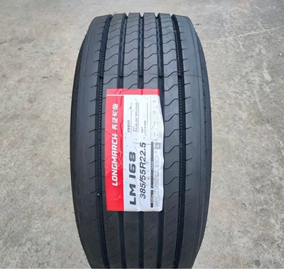 Langma Long March Tire 385/55R22.5LM168 single tire for semi-trailer and trailer, vacuum tire, long-distance high wear-resistance type