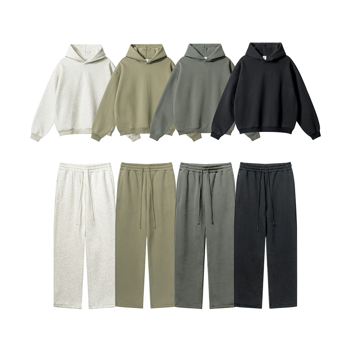 Herren Hoodie Mit Fleece Futter Lässiger Strick Kapuzenpullover_voghion.com
