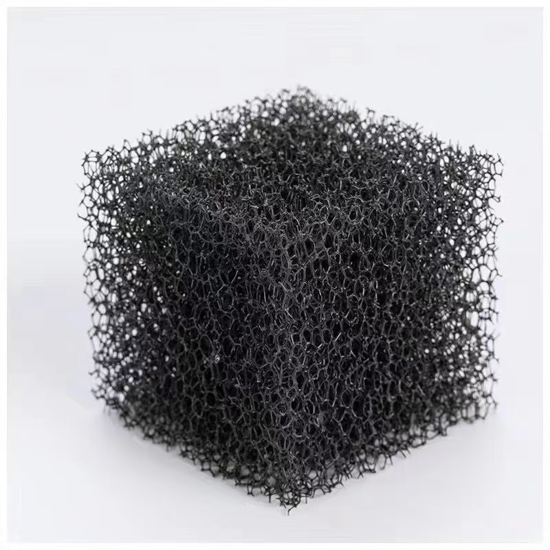 黑色pu海绵块鱼缸过滤器小型瀑布式壁挂微型水泵过滤海绵方块 /