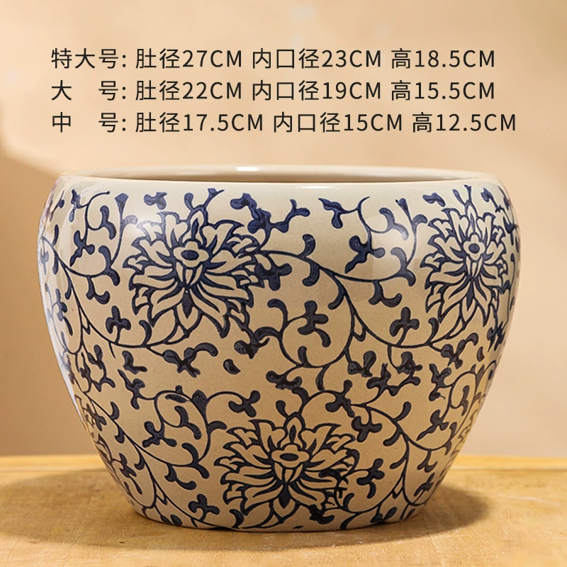 Классический скандинавский ветер цветочный горшок керамический большой внутренний и наружный