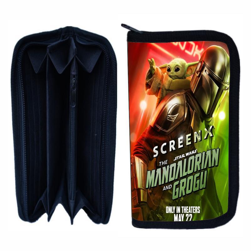 Star Wars The Mandalorian Student Coin Purse DIY Customized Children's Fashion Long Wallet Card Holder