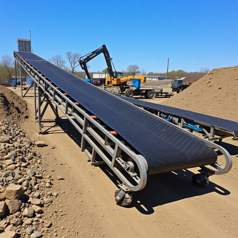 Container Loading Liftable Belt Conveyor, Climbing Wood Chip Conveyor, Coal Mine Conveyor Belt