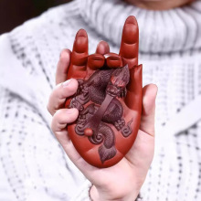 宜兴紫砂茶宠财运亨通金蟾大权在握摆件雕塑茶具纯手工礼品工艺品